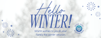 Winter Snowfall Facebook Cover Image Preview