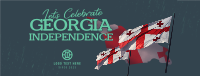 Let's Celebrate Georgia Independence Facebook Cover