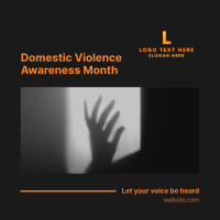Domestic Violence Month Instagram Post