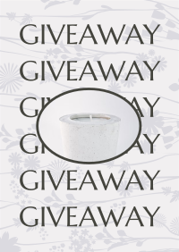 Candle Giveaway Flyer