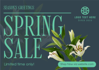 Spring Season Promo Postcard