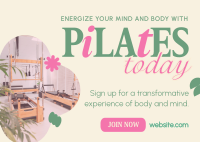 Relaxing Pilates Postcard Design