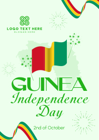 Guinea Independence Day Ribbon Flyer