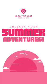 Minimalist Summer Adventure Instagram Story