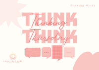 Modern Thinking Thursday Postcard Design