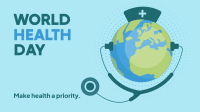 World Health Priority Day Zoom Background Image Preview