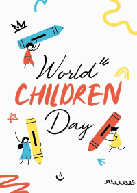 Children Day Doodle Poster