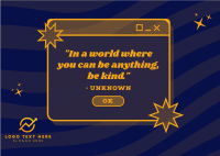 Kindness Postcard example 2