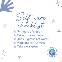 Self care checklist Linkedin Post