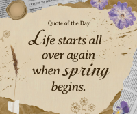 Scrapbook Spring Quote Facebook Post