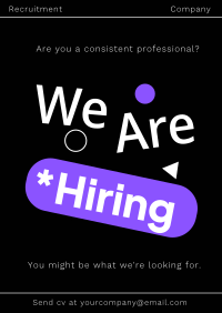 UX Recruitment Poster