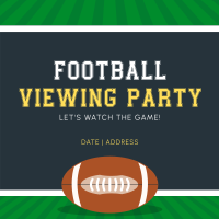 Football Viewing Party Instagram Post Image Preview