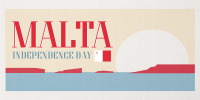 Malta Independence Day Landmark Twitter Post