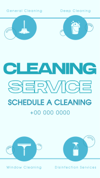 Minimalist Cleaning Services Instagram Reel Design