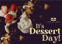 National Dessert Day Postcard example 1