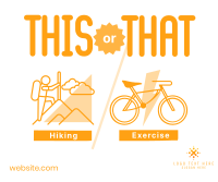 This or That Exercise Facebook Post