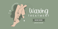 Leg Waxing Twitter Post Design