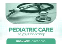 Pediatric Clinic Postcard example 1