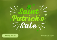 Quirky St. Patrick's Sale Postcard