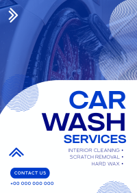 Minimal Car Wash Service Poster