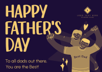 Jolly Father's Day  Postcard