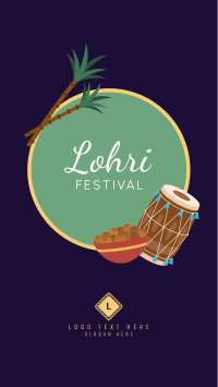 Lohri Fest Badge Facebook Story