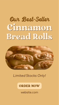 Best-seller Cinnamon Rolls Instagram Reel Image Preview