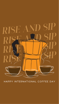 Rise and Sip Instagram Reel