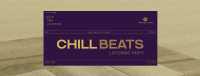 Minimal Chill Music Listening Party Facebook Cover