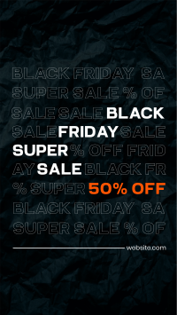 Black Friday Sale Facebook Story