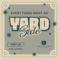 Minimalist Yard Sale Instagram Post