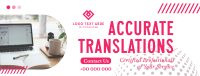 Translator Services Facebook Cover example 3