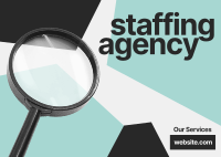 Jigsaw Staffing Agency Postcard