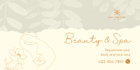 Beauty Spa Booking Twitter Post