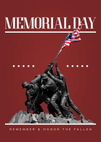 Solemn Memorial Day Poster