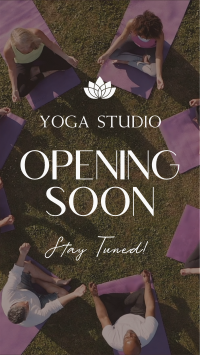 Yoga Studio Opening Facebook Story