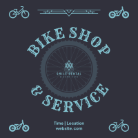 Bike Shop and Service Instagram Post Design