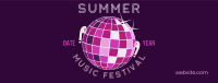 Summer Disco Music Facebook Cover