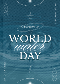 World Water Day Greeting Flyer