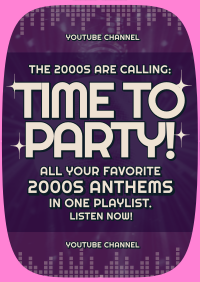 2000s Party Playlist Flyer