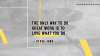 Love What You Do YouTube Banner