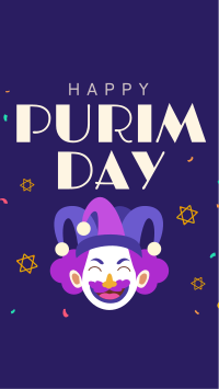 Purim Carnival Jester Instagram Story