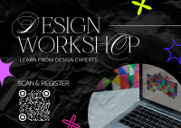 Modern Design Workshop Postcard