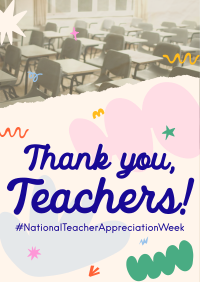 Teacher Week Greeting Flyer