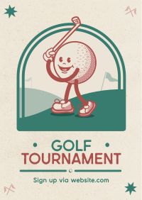 Retro Golf Tournament Flyer