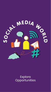 Social Media World Facebook Story