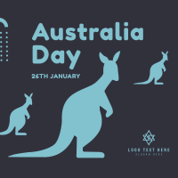 Kangaroo in Australia Instagram Post Design