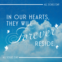 Serene All Souls Day Quote Instagram Post Design