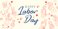 Labor Day  celebration Twitter Post