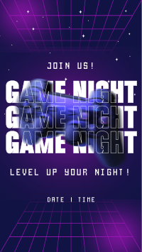 Futuristic Game Night TikTok Video Design